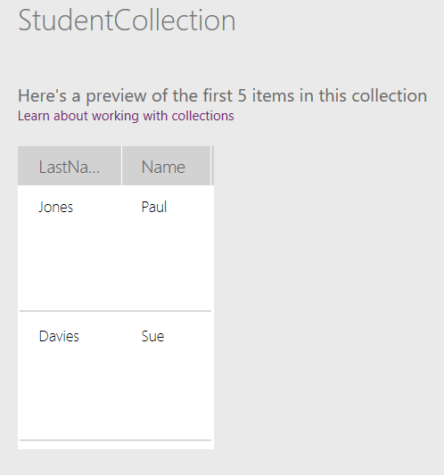 What is a PowerApps collection